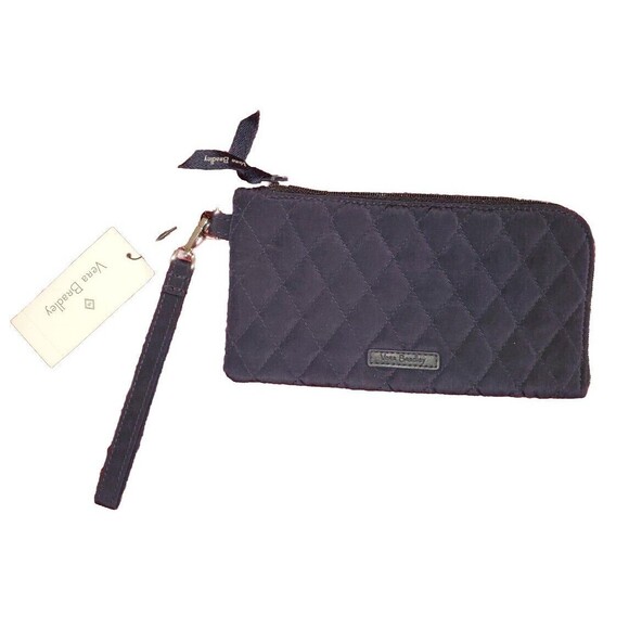 Vera Bradley Tech Wristlet RFID Protection Classic Navy NWT Retail $69 - Picture 1 of 4